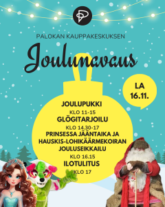 Joulunavaus Palokan kauppakeskuksessa